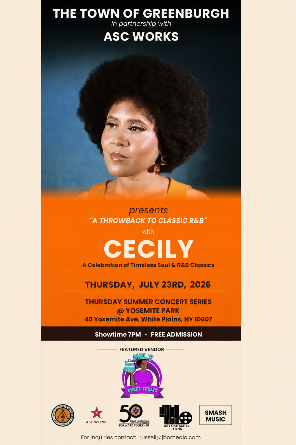 Cecily: A Throwback to Classic R&B flyer